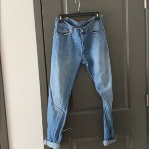 501 Med wash Boyfriend fit Levis